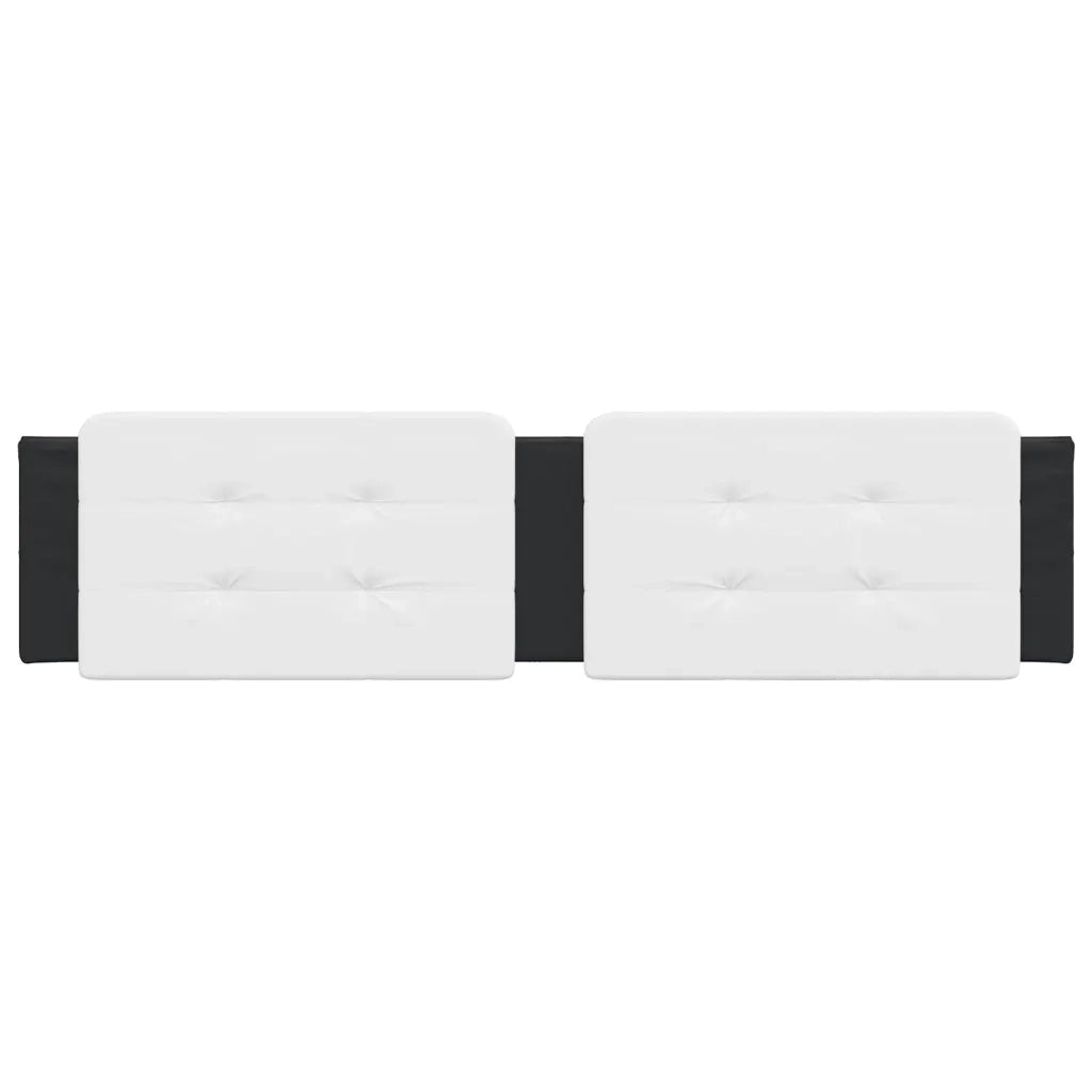 Cuscino Testiera Zadar Nero e Bianco 200 cm in Similpelle 374888