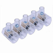 Trade Shop - Morsetti Terminali Unipolari Morsettiera 2 Stecche Da 5pezzi Sezione 10mm² 83319 -