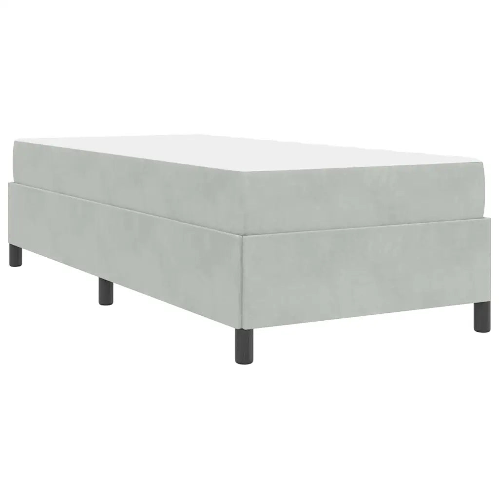 Struttura del letto Grigio chiaro 100 x 200 cm Tessuto 3399042
