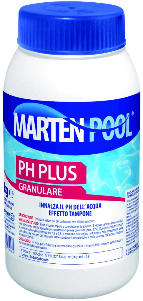 RISTABILIZZATORE DI CLORO PH PIÙ  kg. 1 12.00 pz