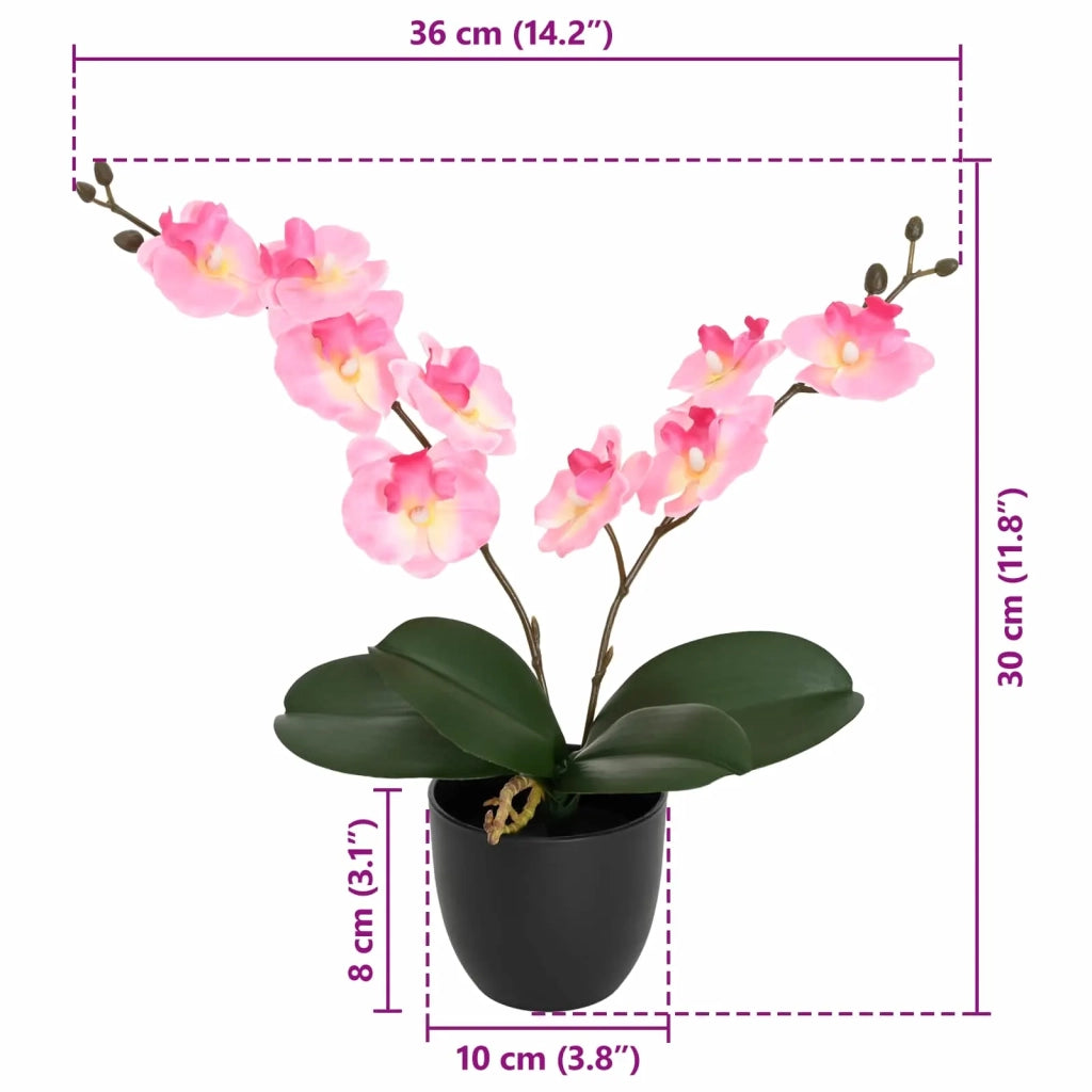 Pianta di Orchidea Artificiale Rosa 36 x 10 x 30 cm CFW4394144
