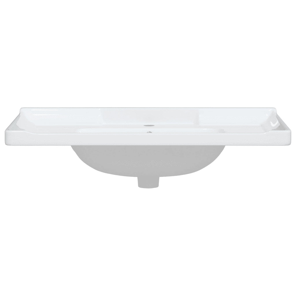 Lavandino da Bagno Bianco 91,5x48x23cm Rettangolare in Ceramica