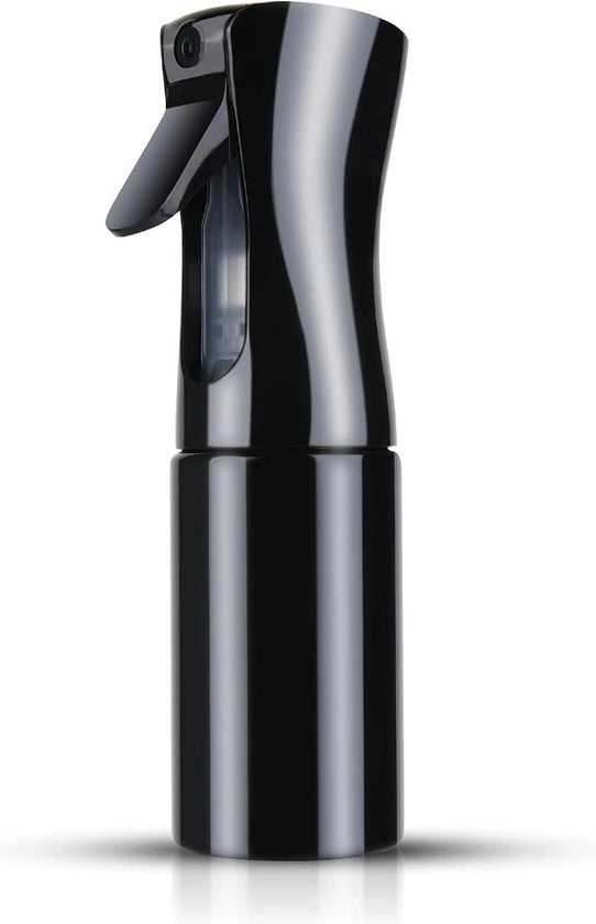 Spruzzatore Leggero - Bottiglia Spray Riutilizzabile - Bottiglia Spray - Fusto di Pulizia - Bottiglia di Pulizia - Fusto Vuoto - Nero - 200ML - Design Lussuoso
