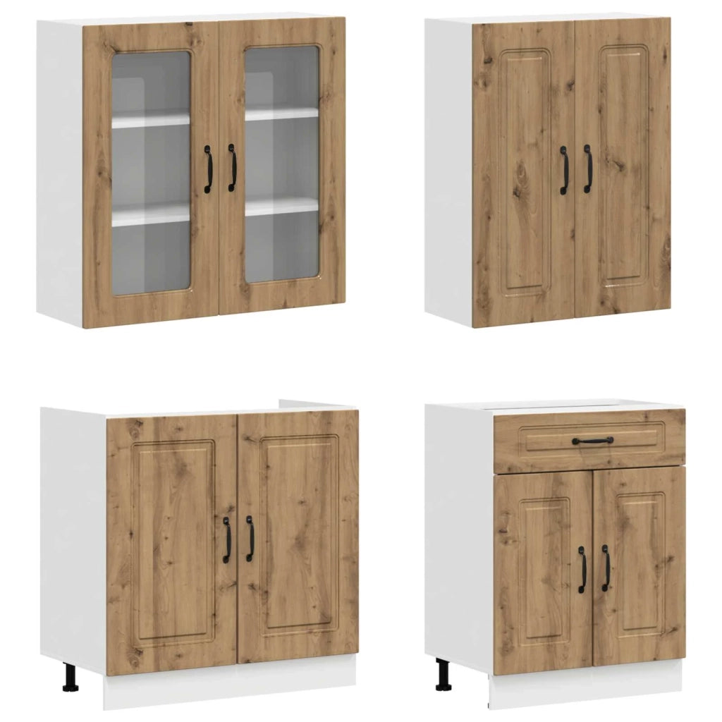 Unità Cucina KALMAR 8 pz Rovere Artigianale 3438192