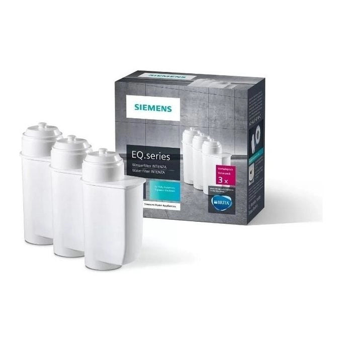 Siemens TZ70033A Filtro per acqua BRITA Intenza per macchine da caffe' EQ serie 3 pezzi colore Bianco