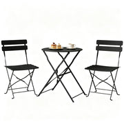 Portable Terrasse Sitzmöbel Set - Klappbare Outdoor Bistro Möbel für Balkon, Terrasse & Garten