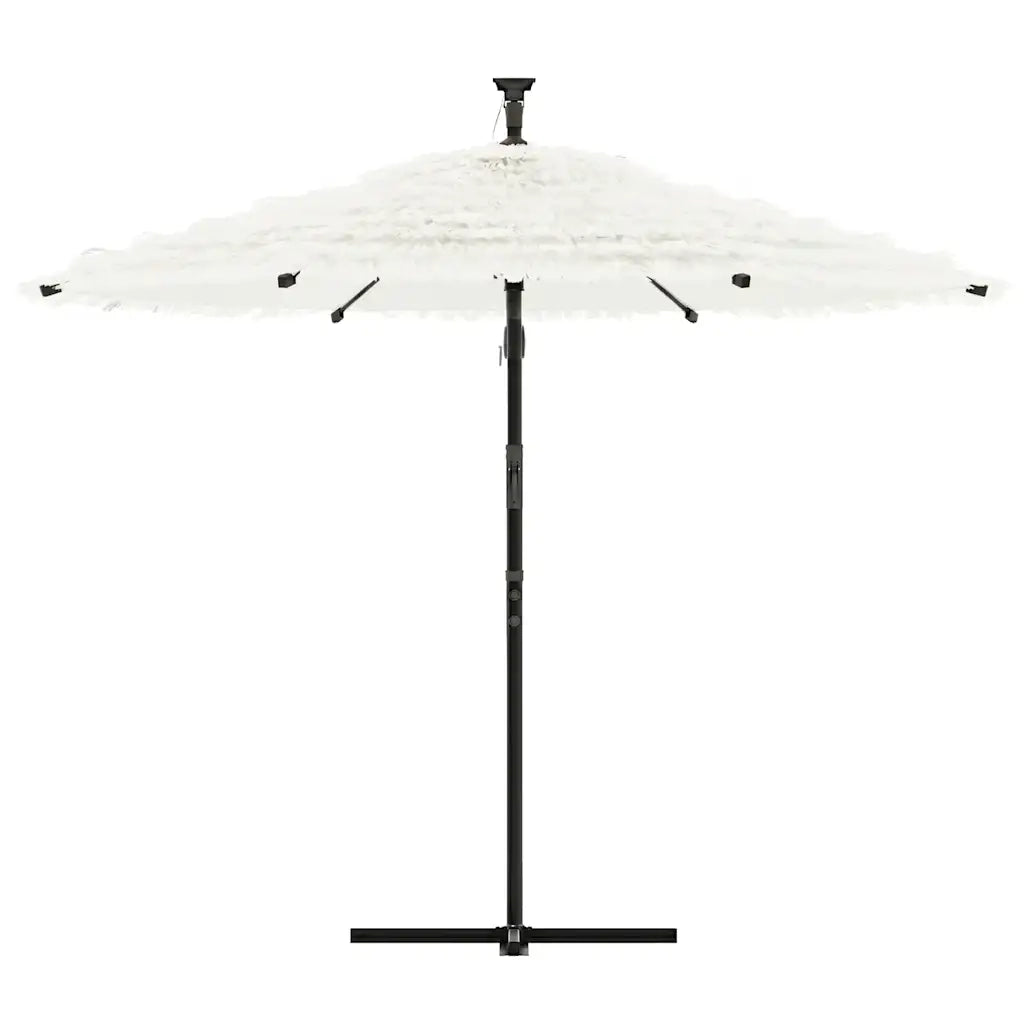 Ombrello | Parasolne Giardino con Palo in Acciaio Bianco 269x269x235 cm