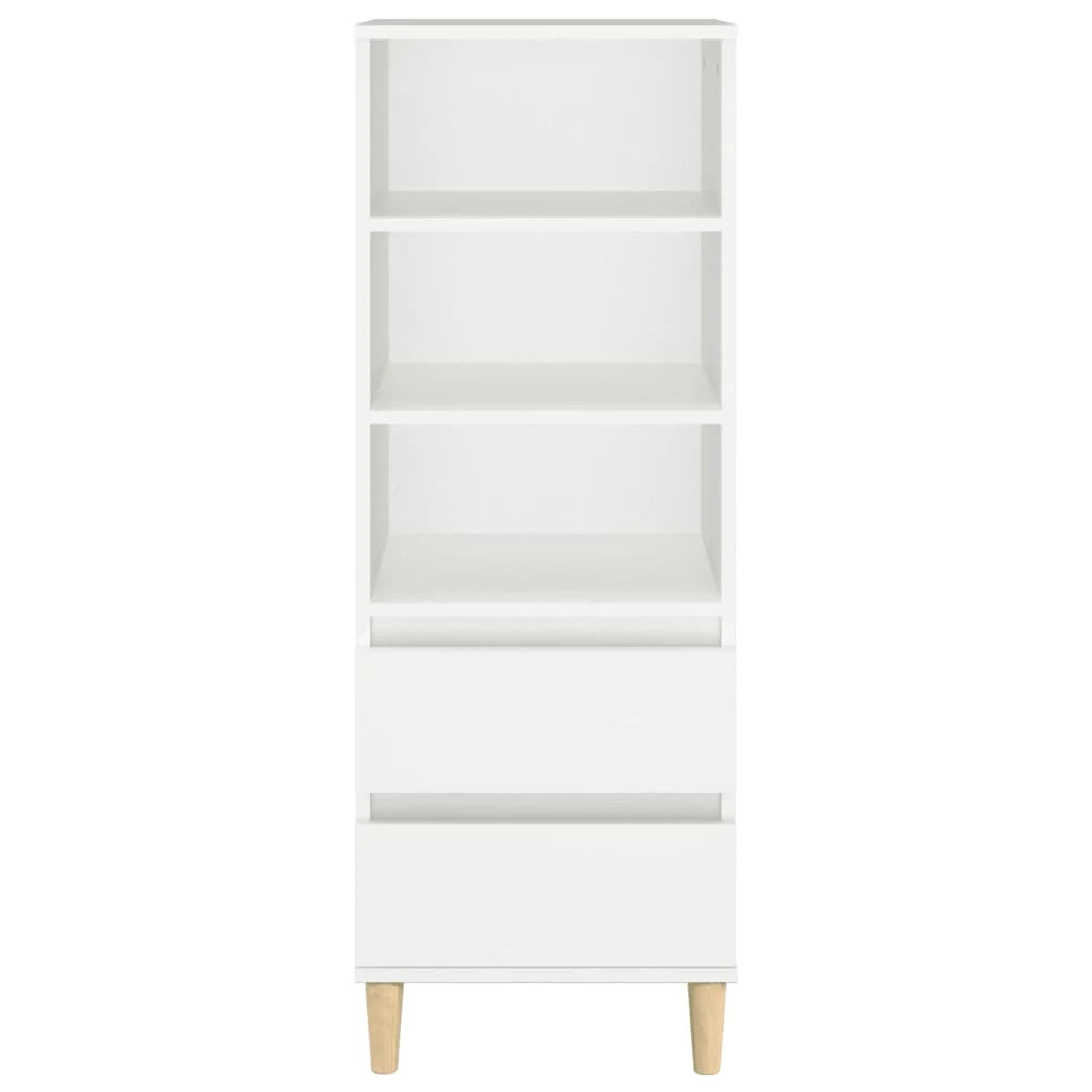 Credenza cassettiera cassettiera mobile contenitore organizer cucina soggiorno soggiorno alto 40 x 36 x 110 cm derivati ​​del legno bianco 02_0032447