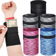 5 Stuks Portafoglio per Uomo e Donna – Portafoglio con Cerniera – Bracciale / Portafoglio / Fodero per Sudore – Adatto per Corsa, Camminata, Escursione, Jogging, Viaggio e Eventi