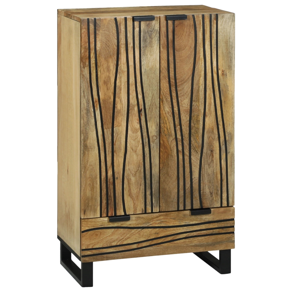 Highboard 60x33.5x100 cm Legno massello di mango