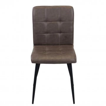 POLTRONA ROSALYN REALIZZATA CON SEDUTA IN ECOPELLE 47,5 X 59 X 81CM MARRONE OKX