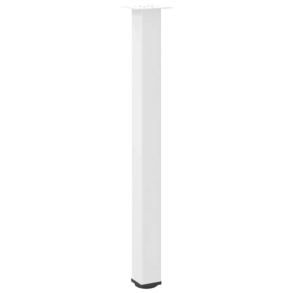 Gambe per tavolo da bar 4 pz bianche 100-102 cm in acciaio 4012477