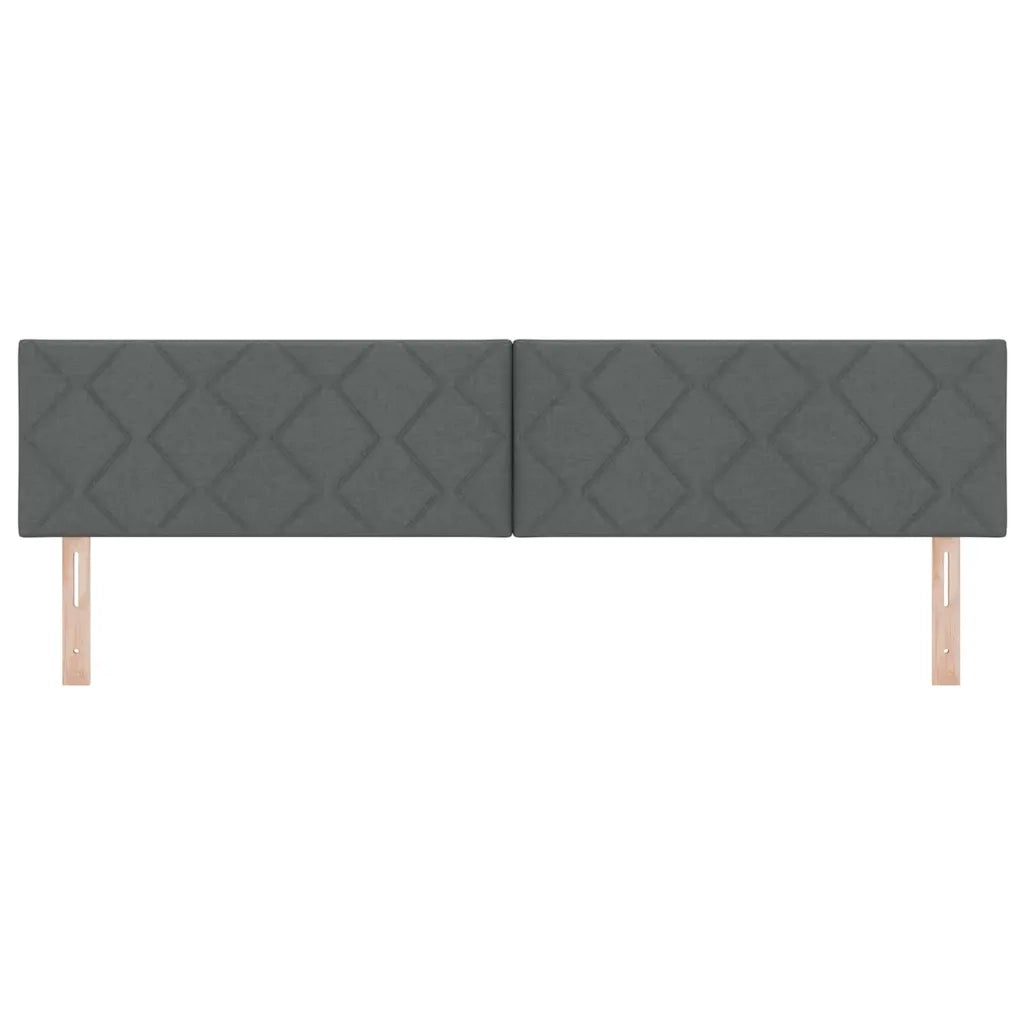 Testiera Grigio scuro 200 cm Tessuto 42007281