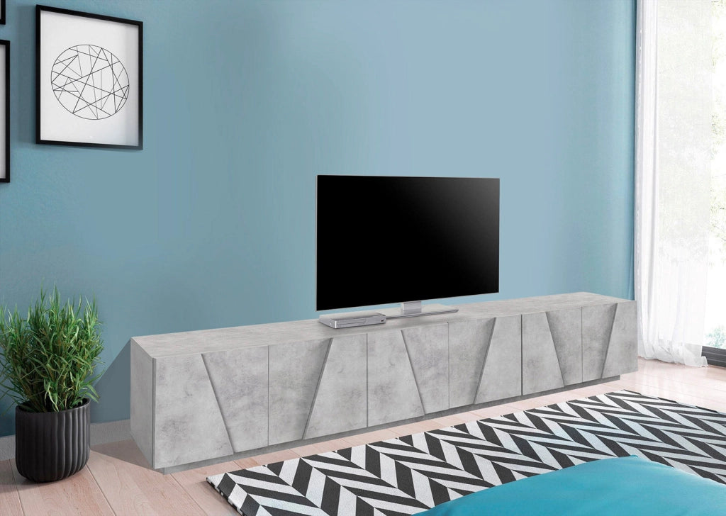 Mobile TV 6 Ante 243,6x44,2x46 cm Ping Cemento Bronx