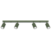 Plafoniera moderna oliva 81cm 4 spot GU10 Gravio Pure Lume