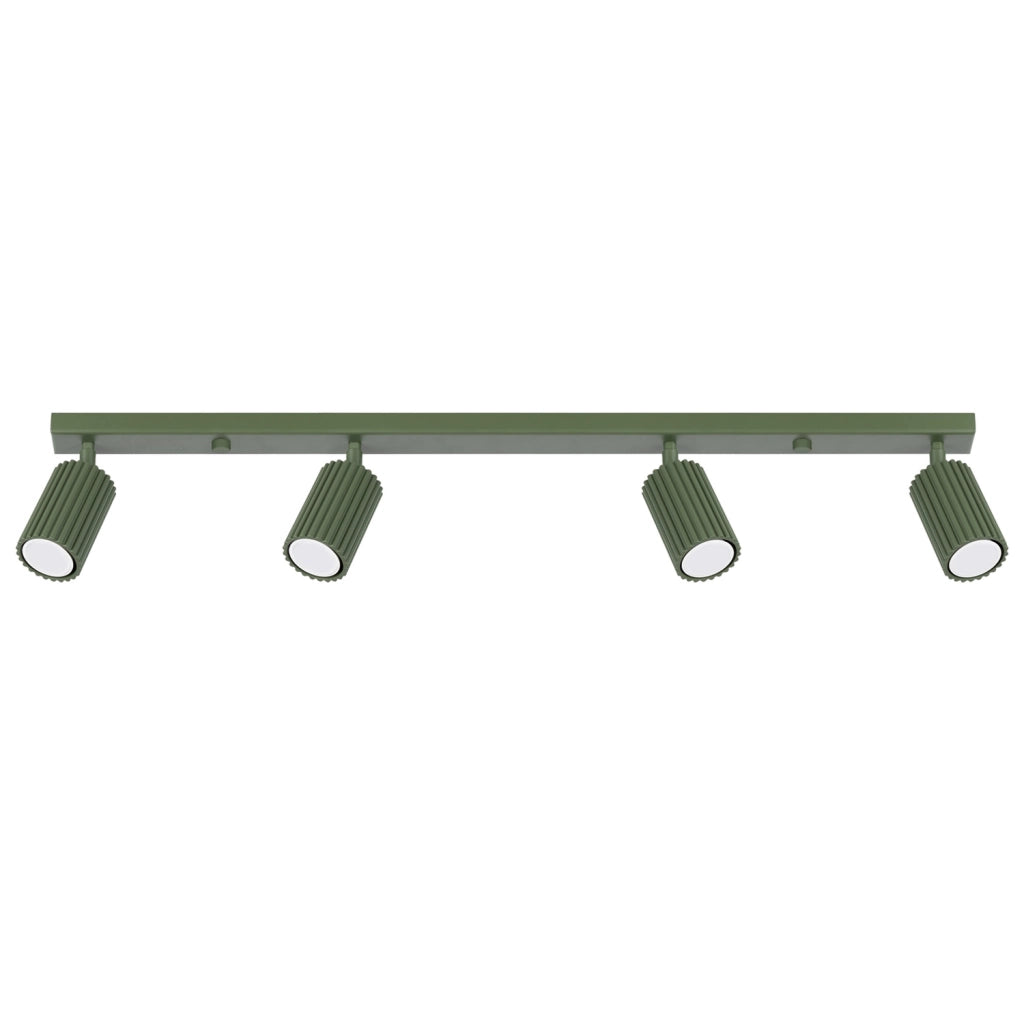 Plafoniera moderna oliva 81cm 4 spot GU10 Gravio Pure Lume