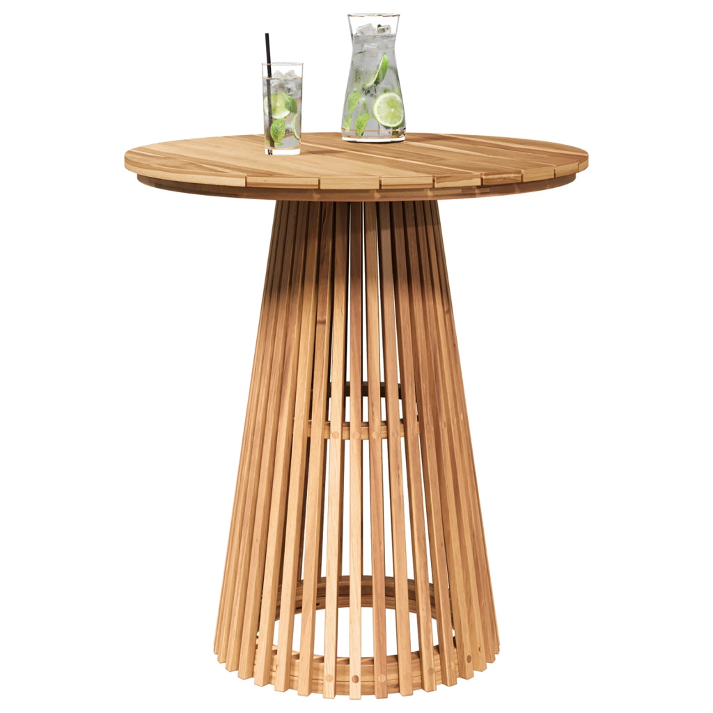 Tavolo da Pranzo da Giardino Ã˜70x75 cm in Legno Massello di Teak