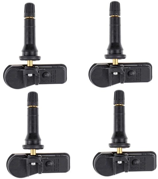 Sensore di pressione pneumatici 4 pezzi - Compatibile con Renault/Opel - Frequenza 433 MHz - Adatto per Duster/Lodgy - Nuovo - Nero - Pressione pneumatici