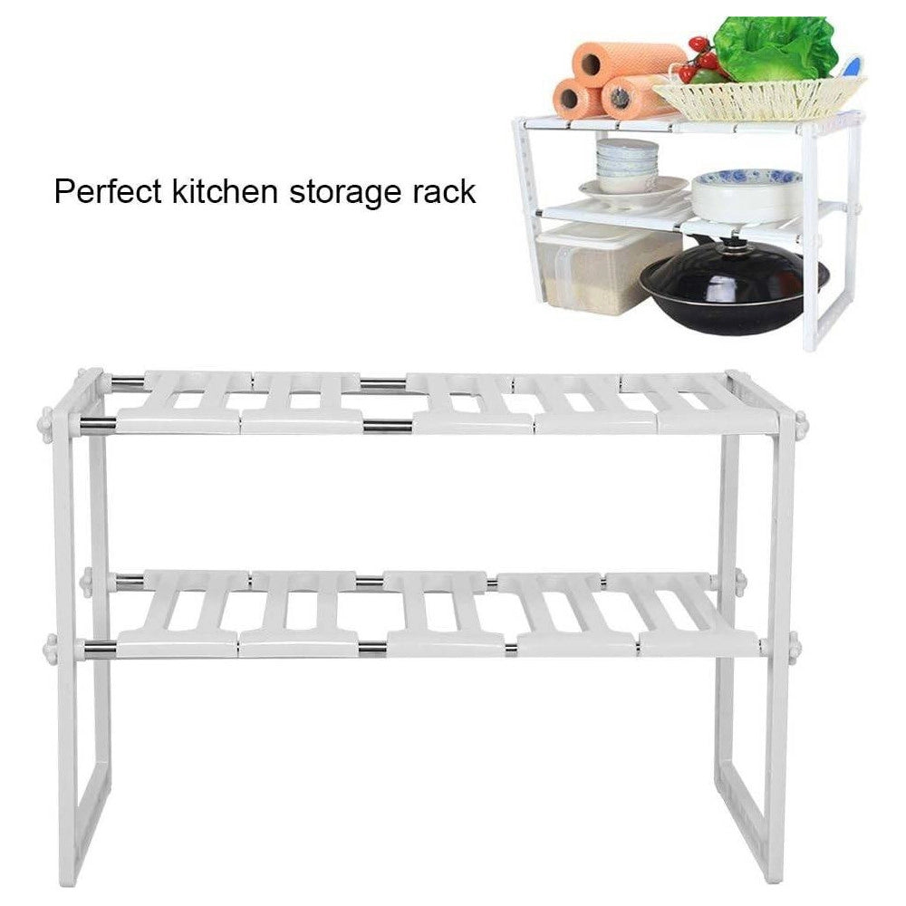 Trade Shop - Scaffale Retrattile Per Utensili Prodotti Da Cucina Mensola Sottolavello Scarico -