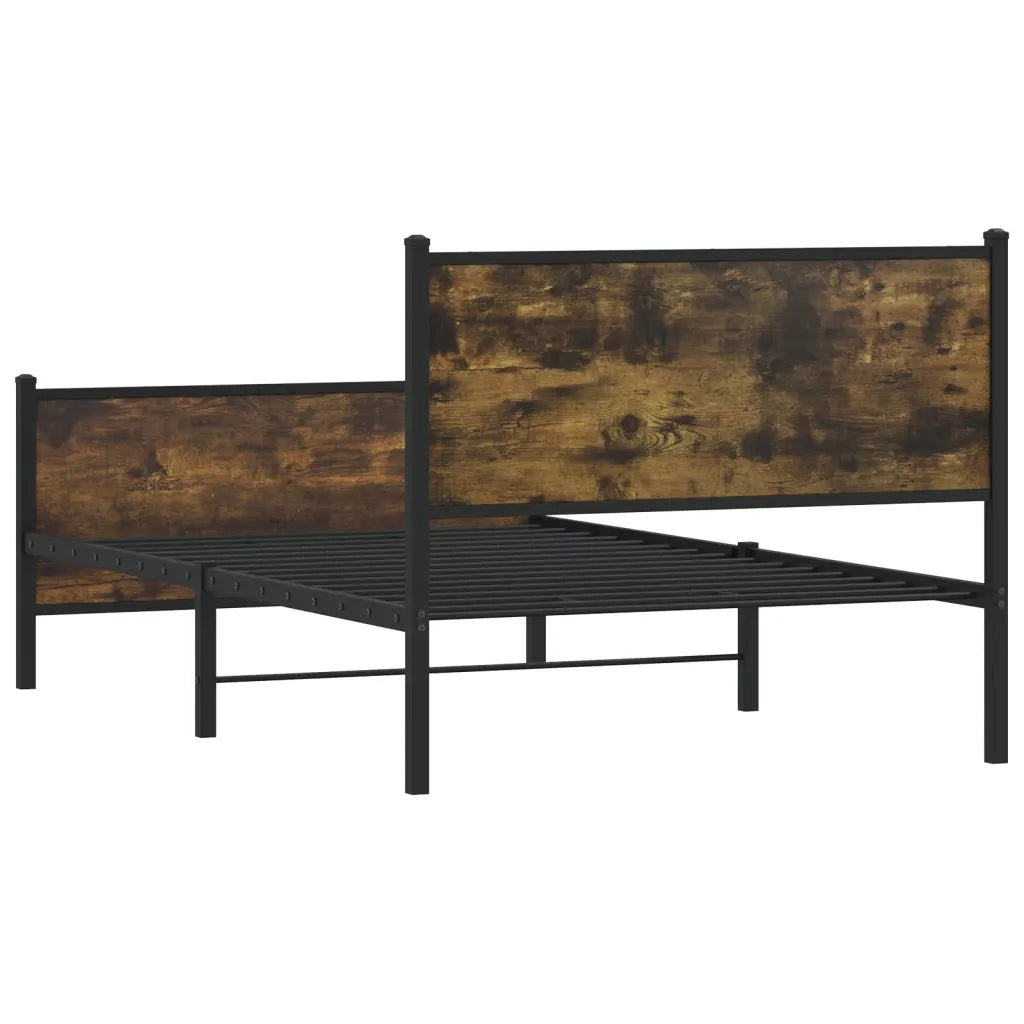 Giroletto senza Materaso in Metallo Rovere Fumo 100x200 cm 4007680