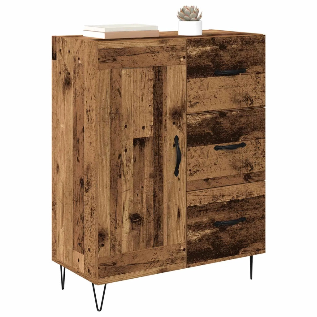 Credenza | Madia | Buffet da pranzo | Armadio da pranzo Legno vecchio 69,5 x 34 x 90 cm Legno ingegnerizzato