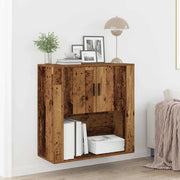 Armadietto a muro con lo scaffale Legno vecchio 80 x 33 x 80 cm 862114