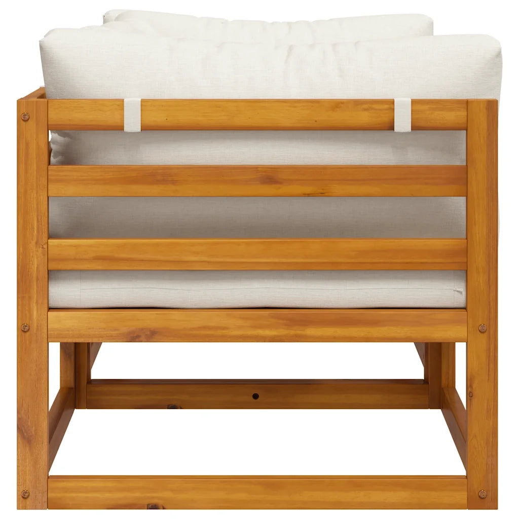 Divani Modulari Angolari 2 pz con Cuscino Bianco Crema 311853