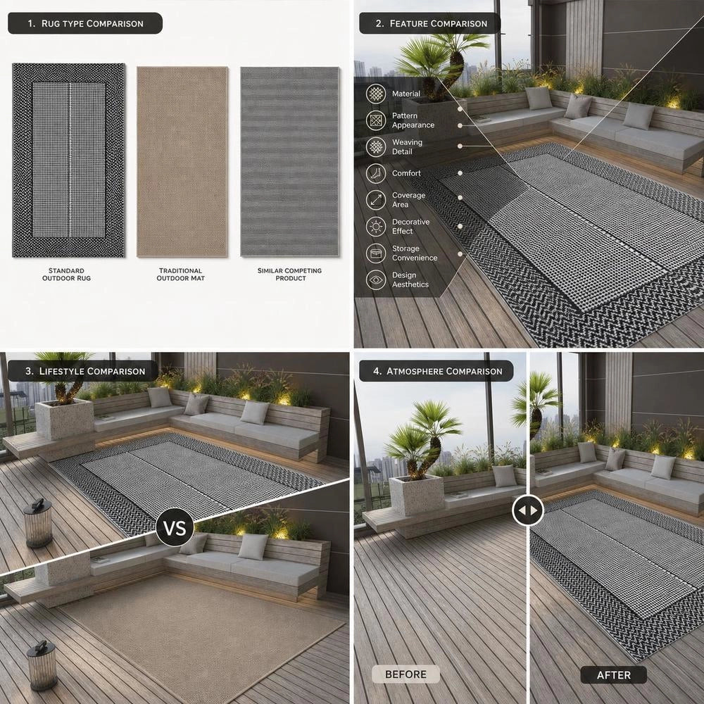 Outdoor Carpet ARAKIL Gray 190x290 Cm PP