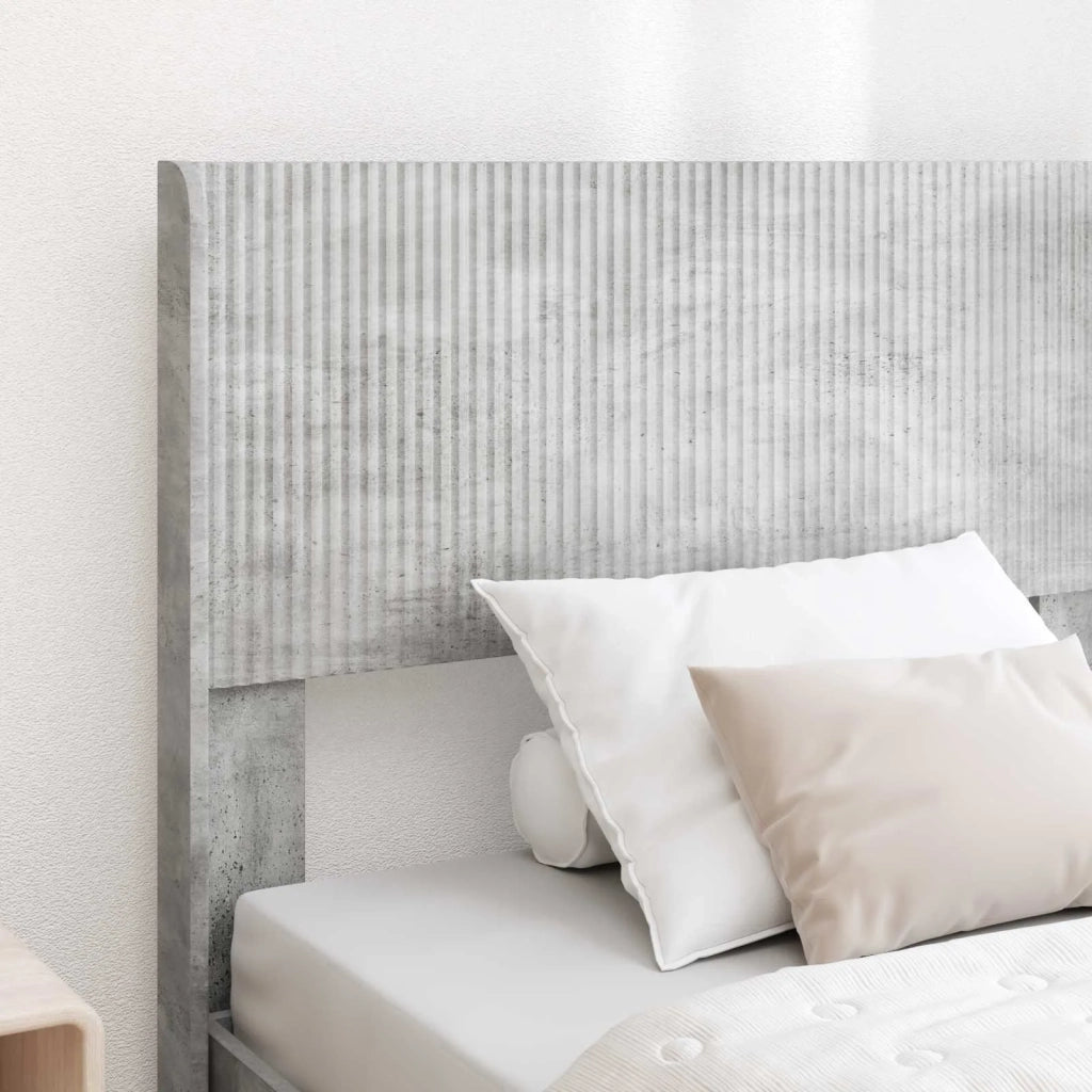 Letto singolo | Letto per adulti | Struttura del letto con stoccaggio e testata Grigio Cemento
