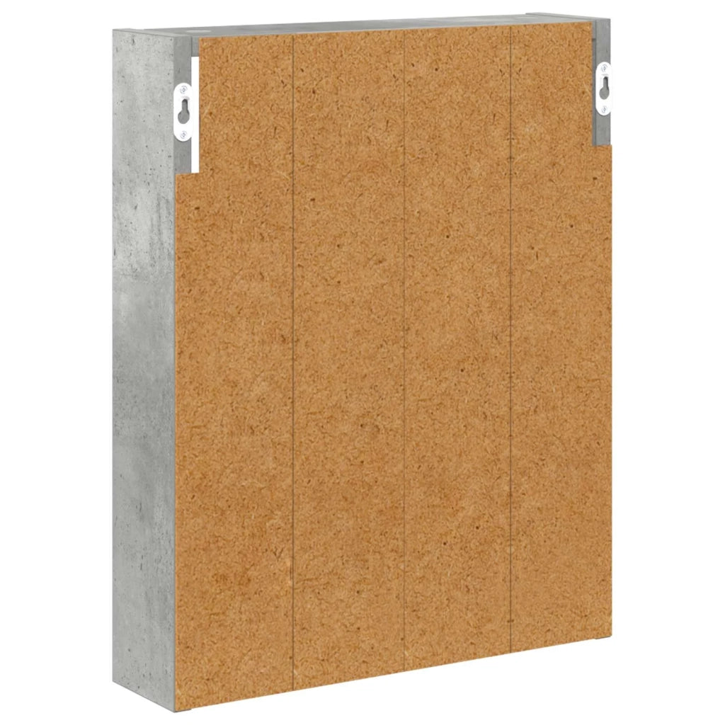 Armadio da bagno a muro Grigio Cemento 40 x 10 x 50 cm 889346