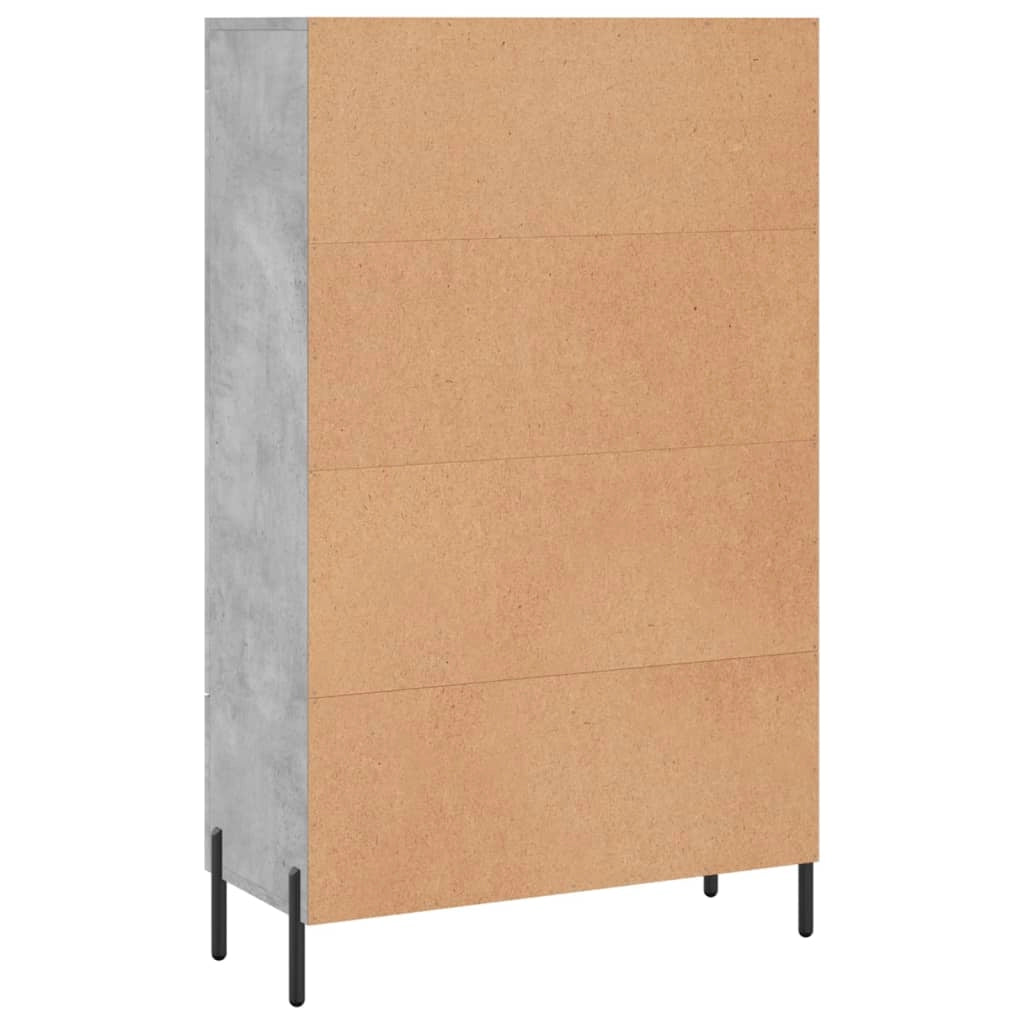 Buffet credenza cassettiera mobiletto mobile contenitore organizer cucina soggiorno salotto alto 69,5 x 31 x 115 cm legno ingegnerizzato grigio 02_0034475