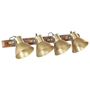 Lampada da Parete Stile Industriale Ottone 90x25 cm E27 CFW6865661