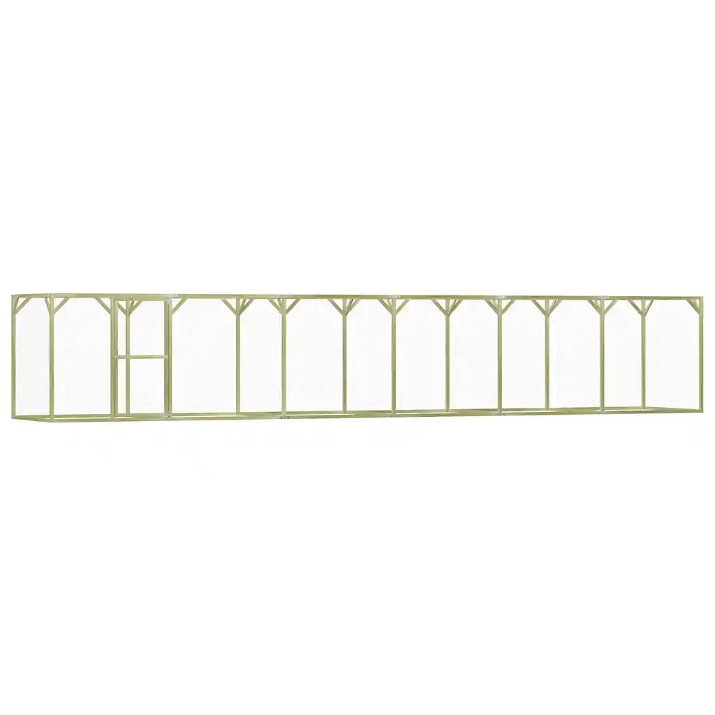 Pollaio 1,5x9x1,5 m in Legno di Pino Impregnato cod mxl 51583