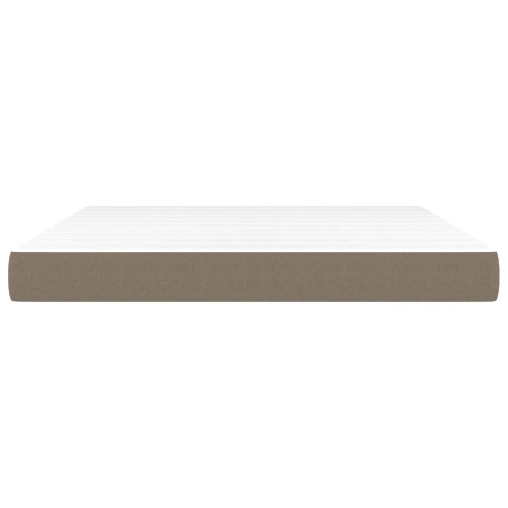 Materasso a Molle Insacchettate-Materasso per letto Grigio Tortora 180x200x20 cm
