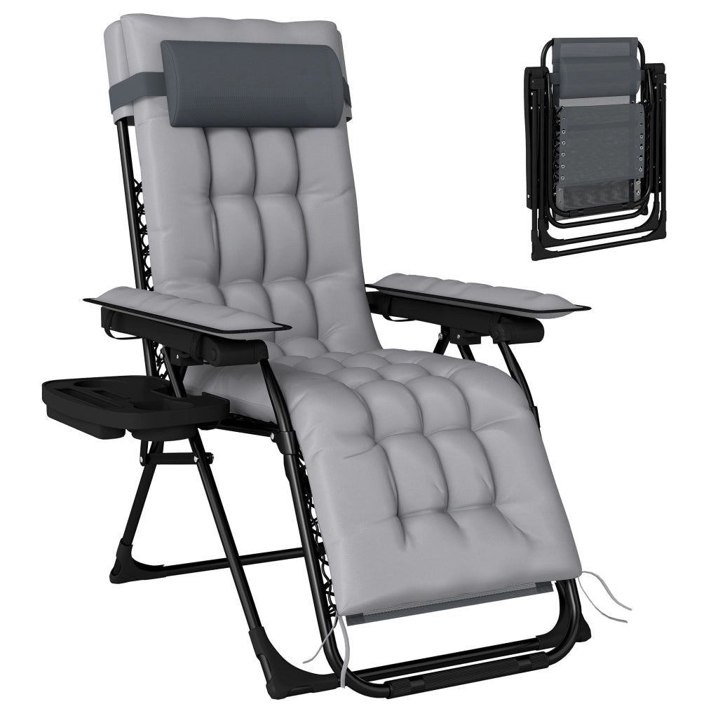 Poltrona Relax Massaggiante Elettrica ¨C Zephmum ¨C Grigio 65x93x108cm