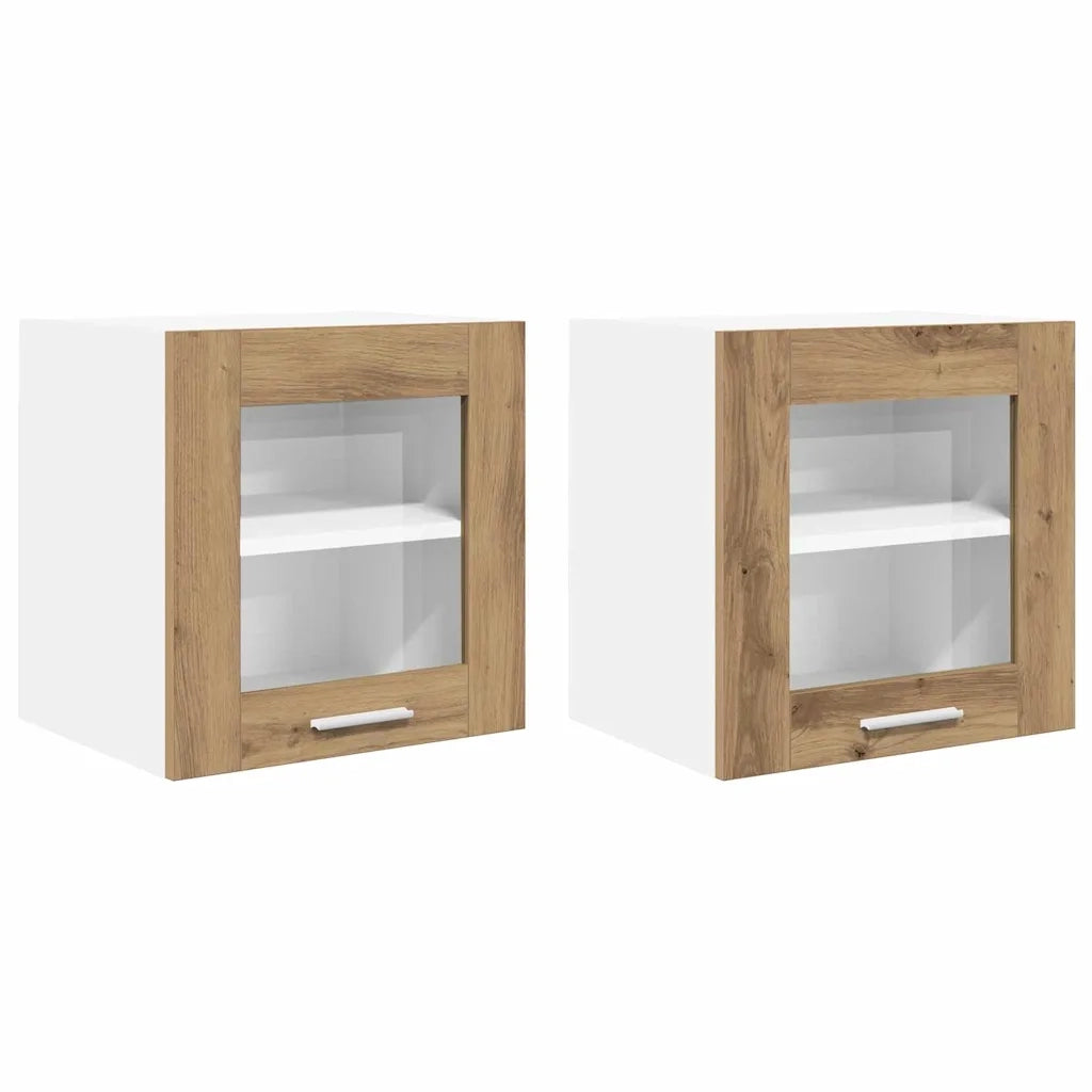 Armadio pensile Riga 2 pcs Rovere artigianale 40 x 31 x 40 cm 884209