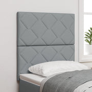 Testata LED  Design a Blocchi di Diamante Grigio Chiaro 80 cm Tessuto