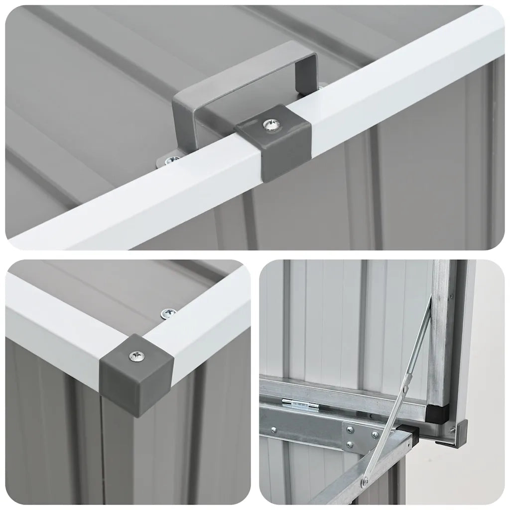 Baule da Giardino Grigio 109x67x65 cm CFW4237036