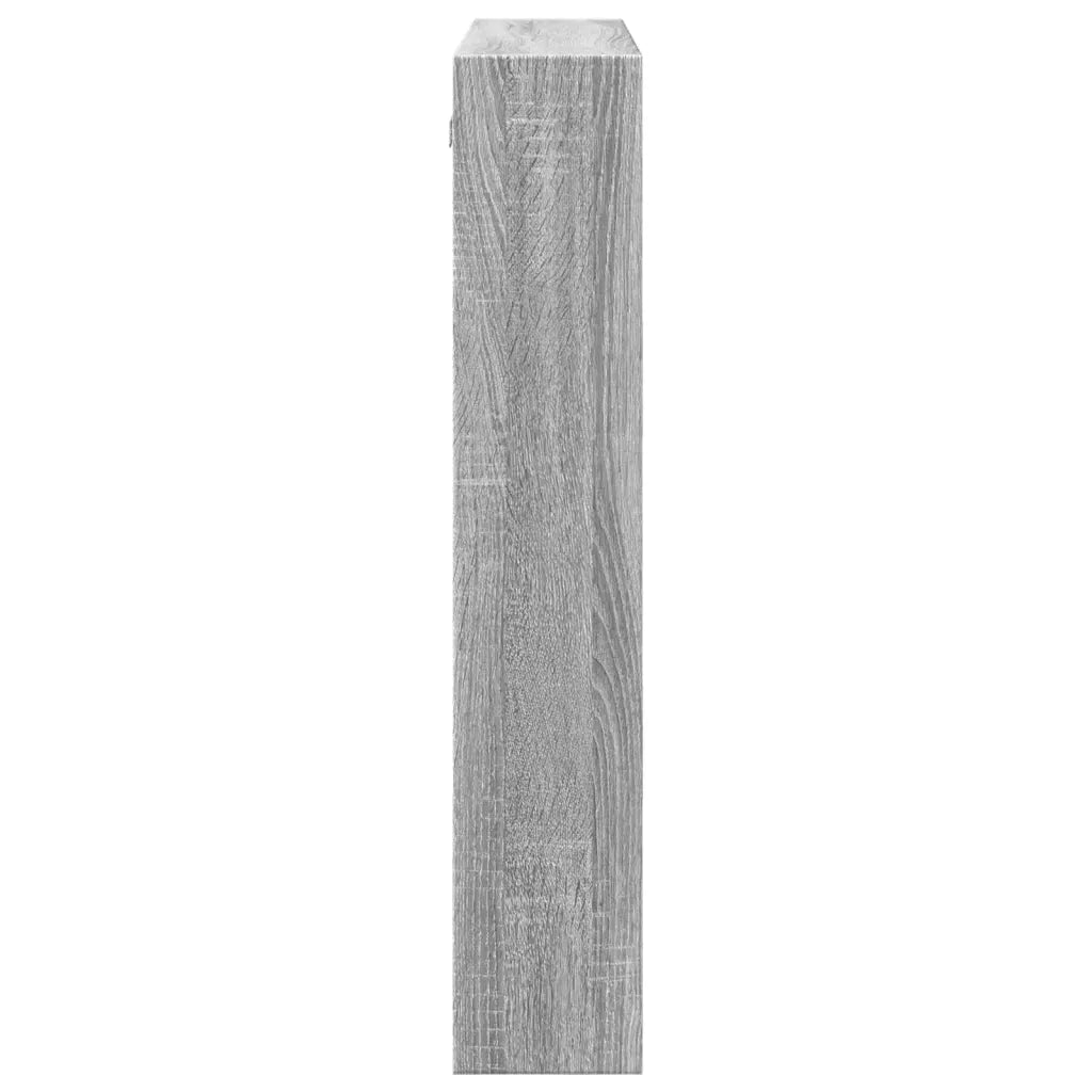 Armadietto a Muro | Mobile a Parete Grigio Sonoma 80x15x80cm in Legno Multistrato