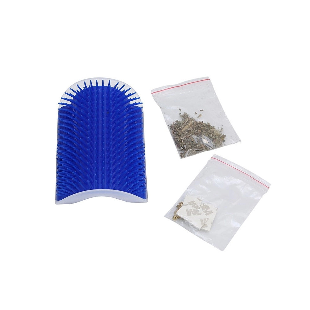 Trade Shop - Massaggiatore Da Parete Spazzola Cardatore Peli Corti Lunghi Guanto Per Cane Gatto -