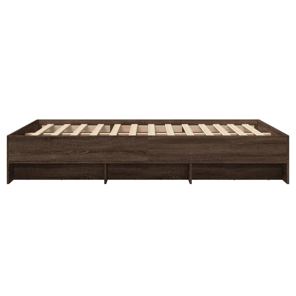 Giroletto senza Materasso Rovere Marrone 140x190 cm Truciolato 3295687
