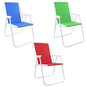 Trade Shop - Sedia Relax Spiaggina Mare Giardino In Acciaio Pieghevole Campeggio Tinta Unita 285004 -