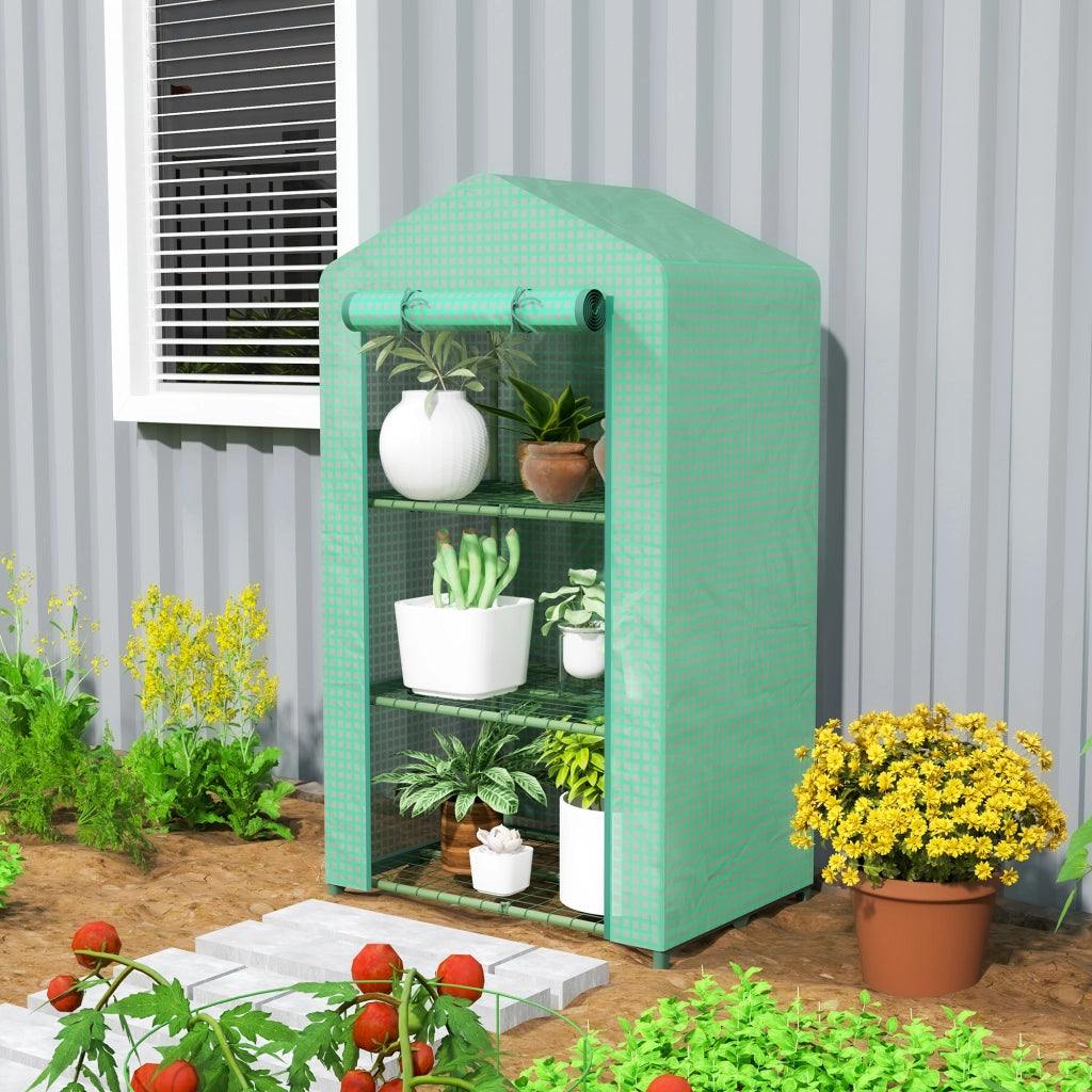 Serra Giardino 3 Livelli ¨C Zephmum ¨C Verde 69x49x125 cm
