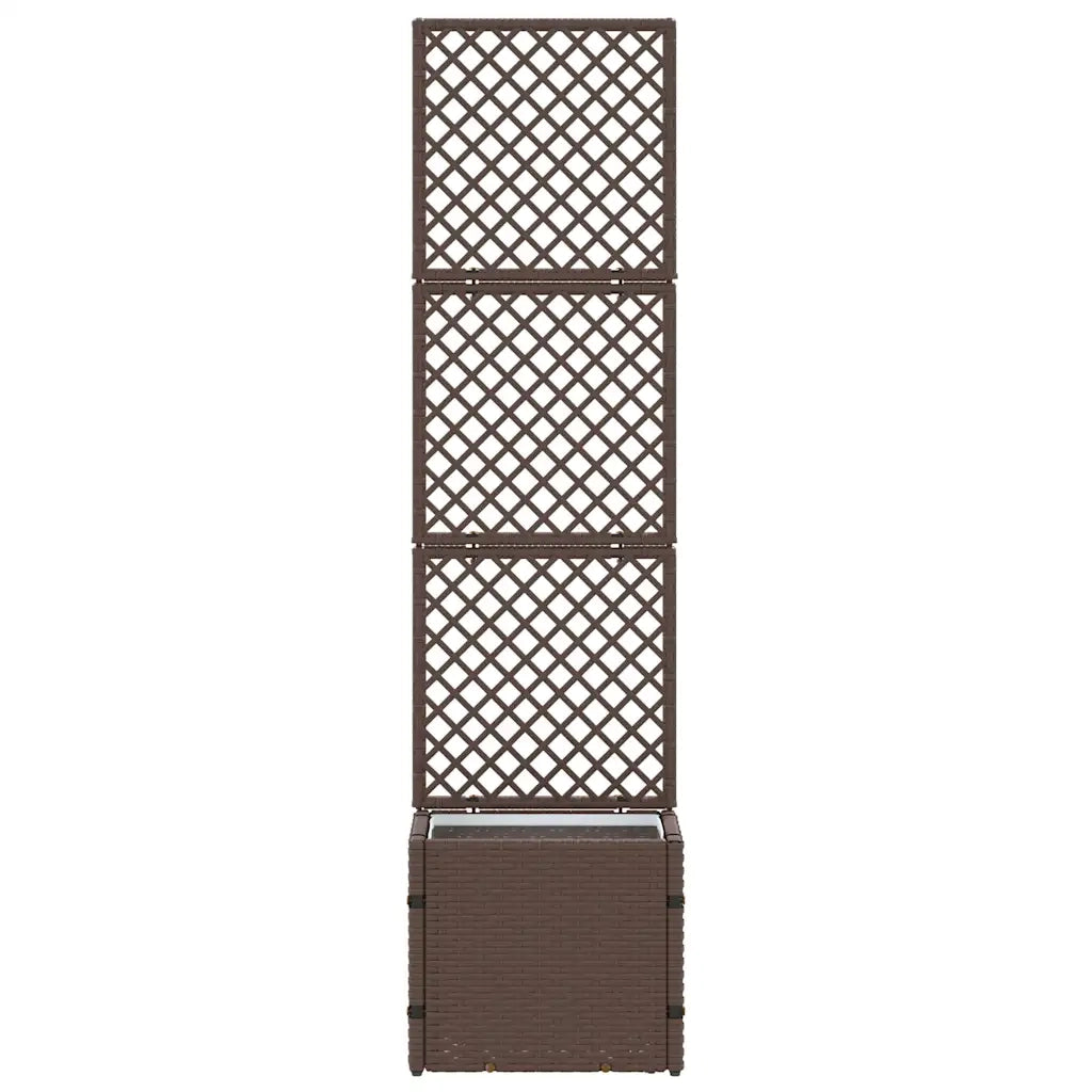 vidaXL Fioriera Marrone 35 x 30 x 135 cm Metallo