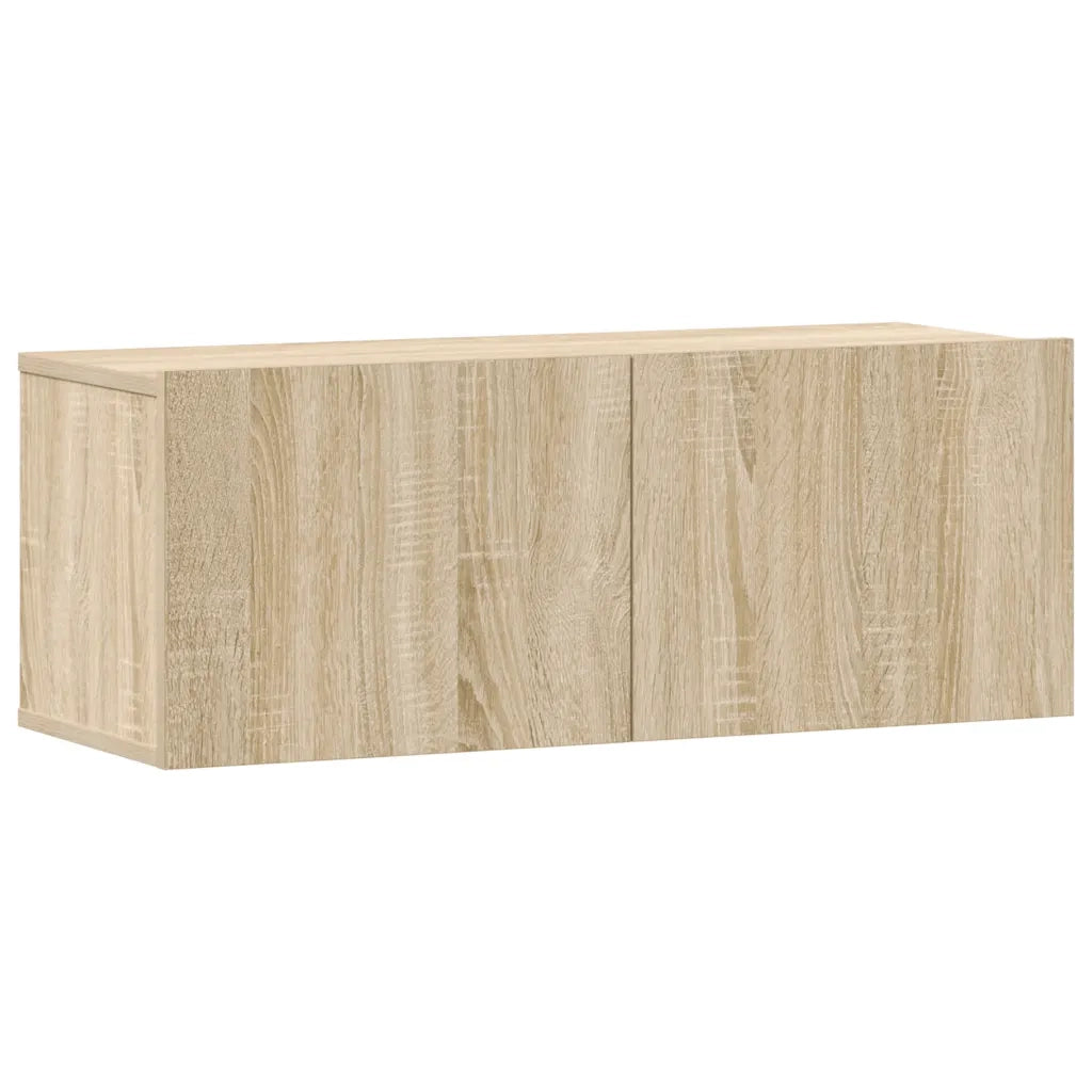 Set di Mobili Porta TV 3 pz Rovere Sonoma in Legno Multistrato 3114472