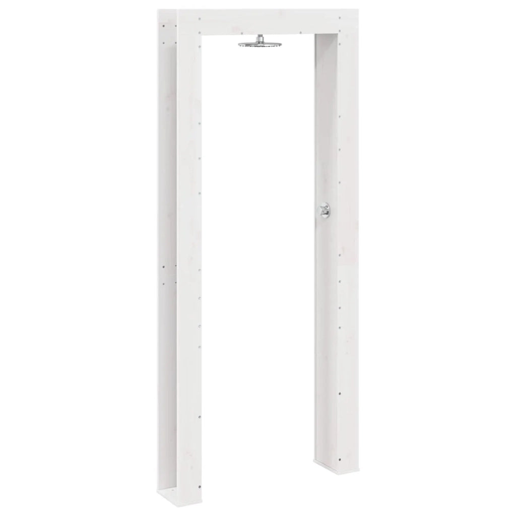 Doccia da esterno 226 cm Legno massello di pino e acciaio inox 886337