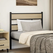 Testiera di Ricambio Rovere Sonoma 107 cm in Ferro e Legno Multistrato 4017132