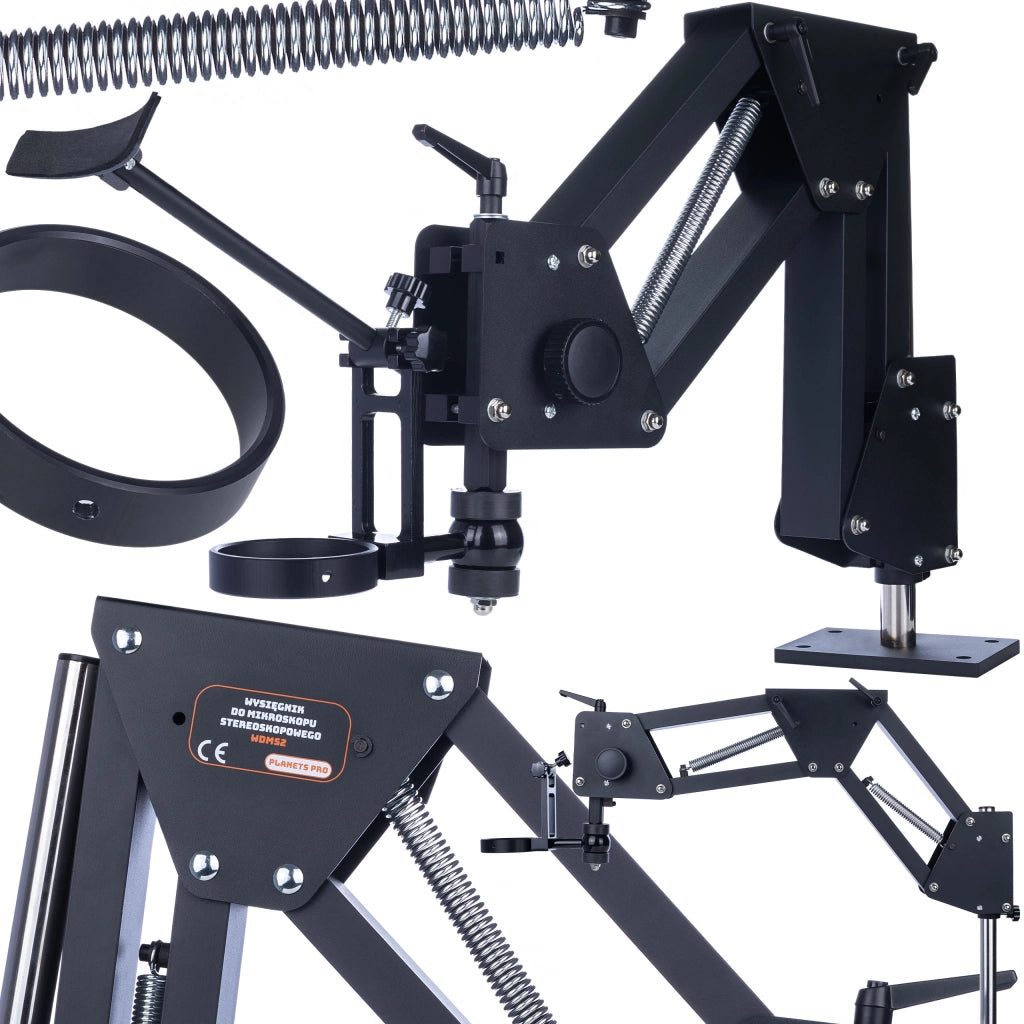 Braccio per Microscopio Stereoscopico WDMS2 – Alluminio Super Duro, Regolazione Precisa | Lunghezza 35-80 cm