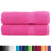 Asciugamani Premium SOLUND 2 pz | Teli per bagno Rosa 50x100 cm 600 g/m2