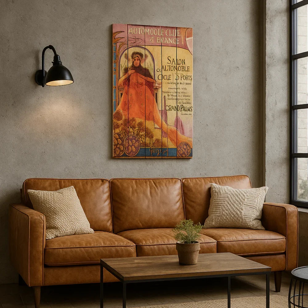 Stampa su legno da parete auto 60x100 cm design moderno | Duzzle